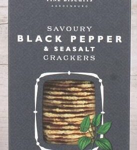 Feine Biscuits mit Black Pepper und Seasalt